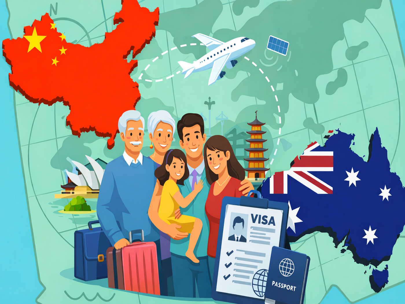 旅游以及家庭团聚类移民签证
